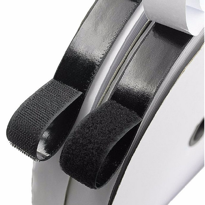 Adhesive hook and loop