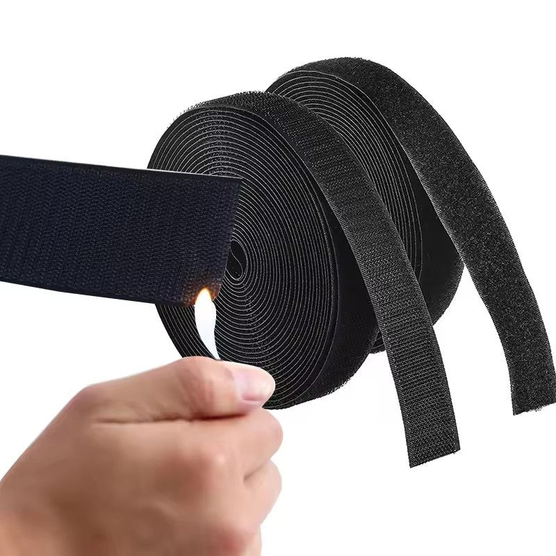 Fire resistant velcro tape