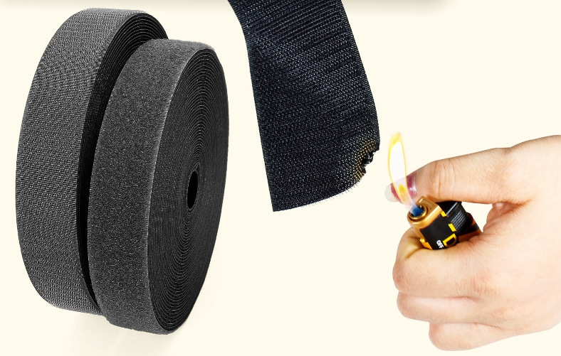 Fire retardant hook and loop tape