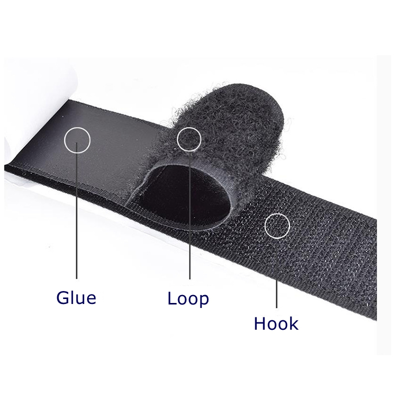 Heat resistant adhesive hook and loop tape
