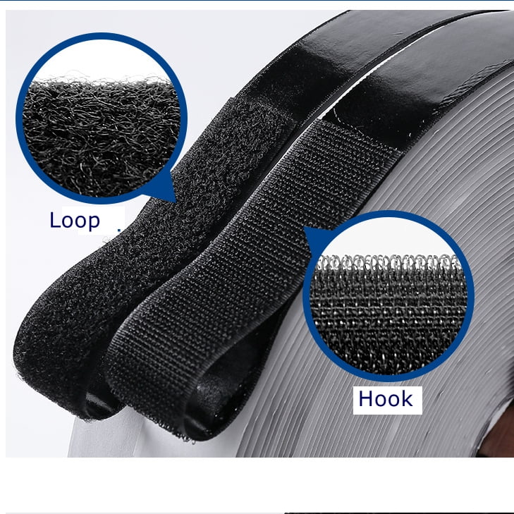 Heat resistant adhesive hook and loop tape