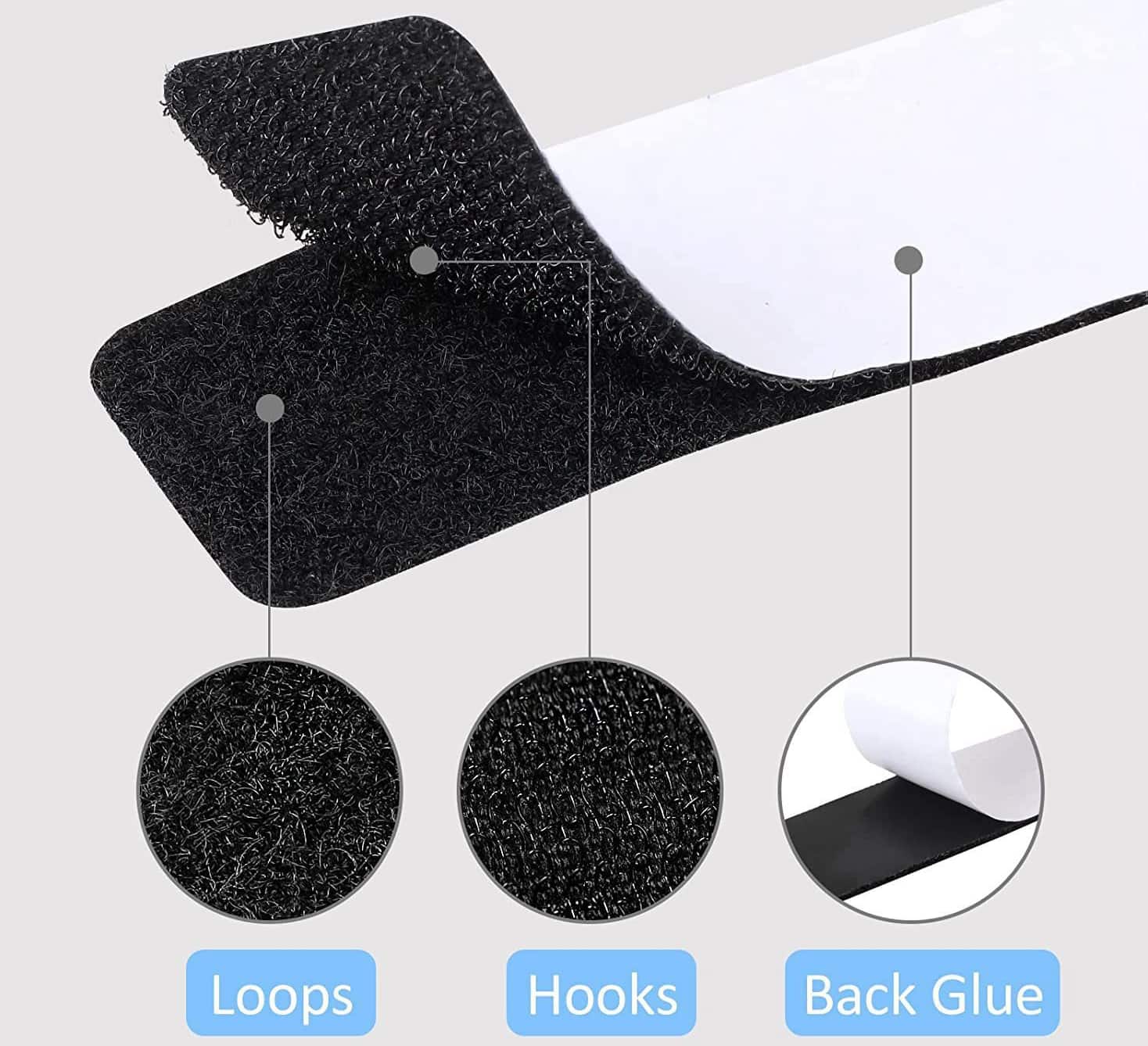 Adhesive Velcro Strips