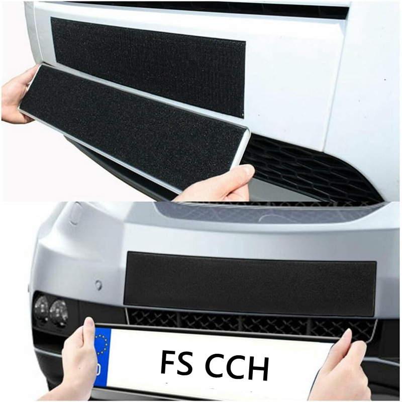 Hook and Loop License Plate Holder Set