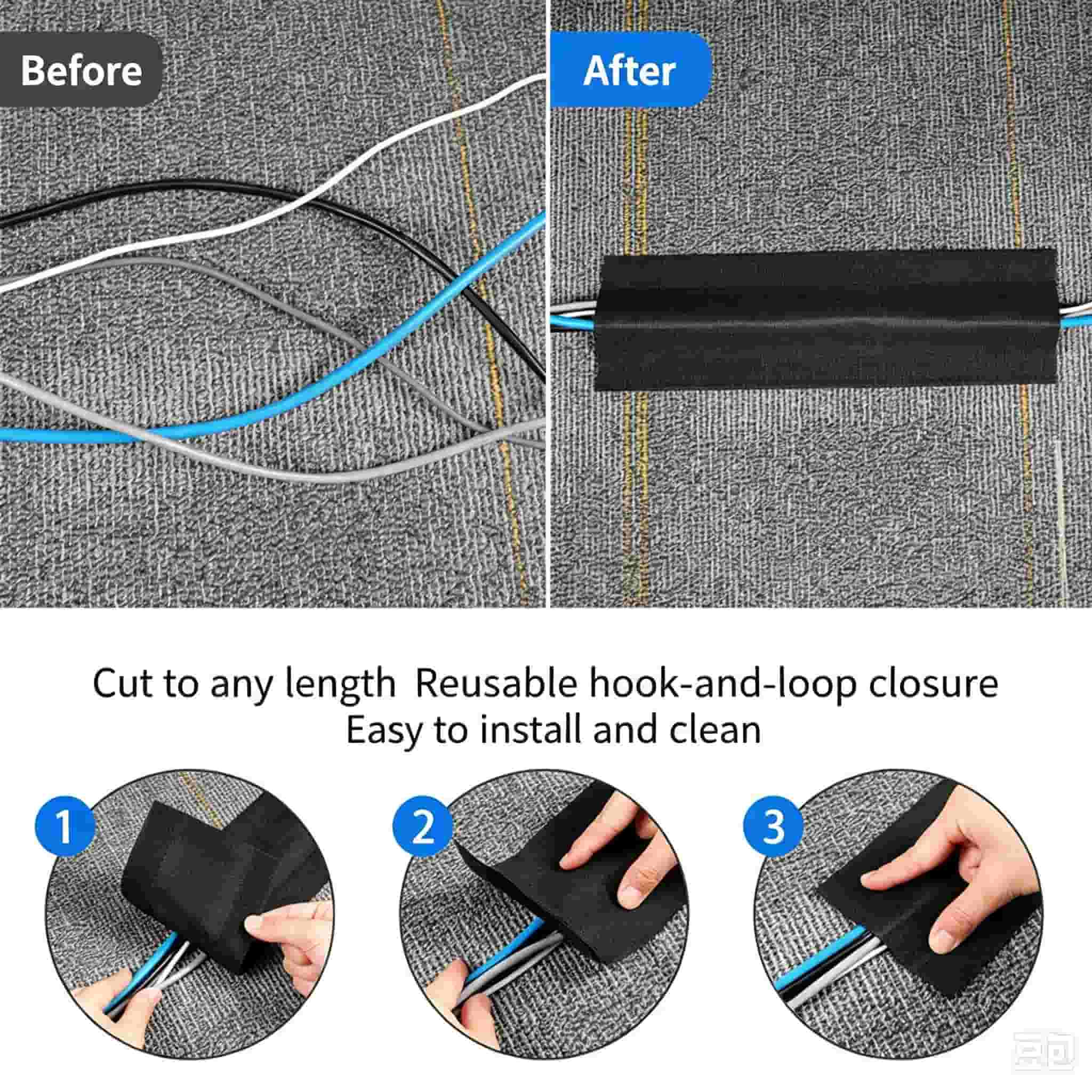 Hook And Loop Cable Cover Manufacturer